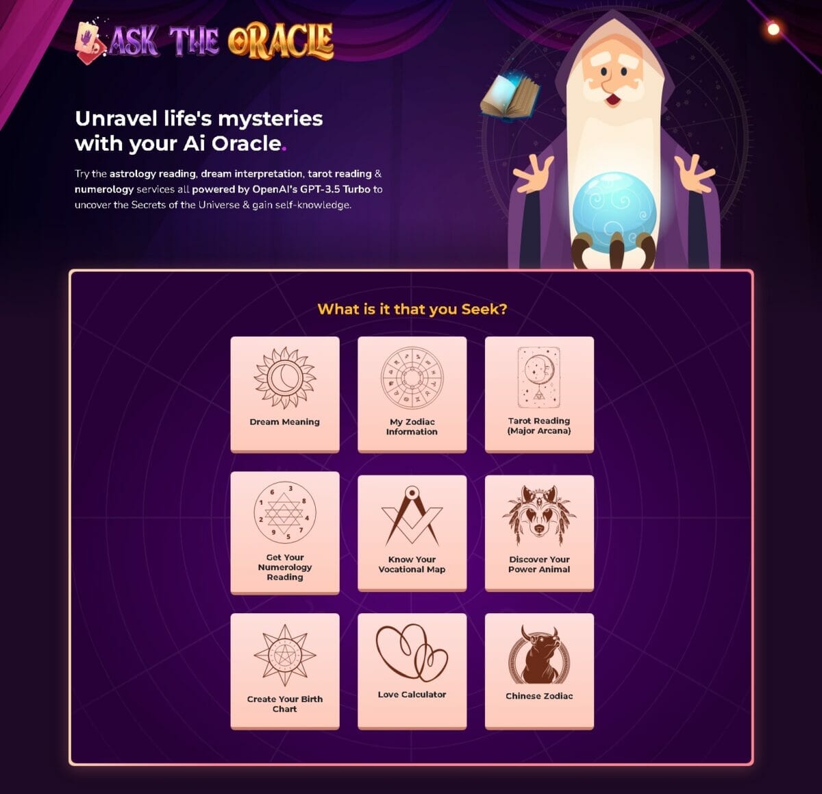 Ask the oracle